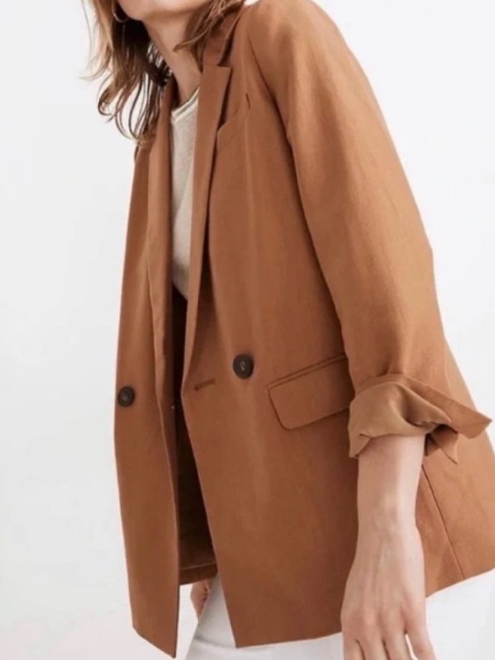 Gorgeous EUC Madewell boyfriend style Double-Button Blazer - Picture 3 of 10